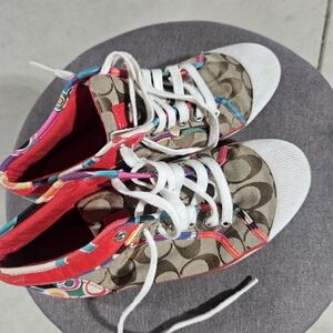 Coach Multicolor Patterned Sneakers